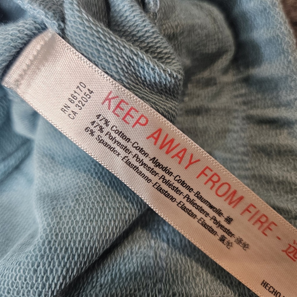 Free People FP Movement Joggers Bayside Blue‎ Terrycloth Trim Size Small - Picture 5 of 9